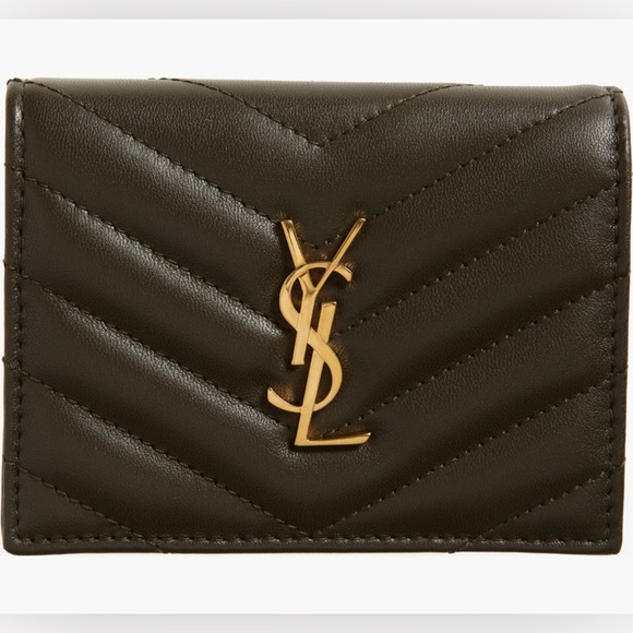 YSL Matelasse leather card case wallet - Picture 1 of 5